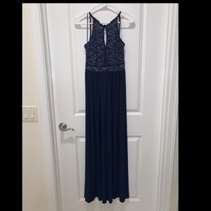 David’s Bridal Lace Keyhole Bridesmaids Dress